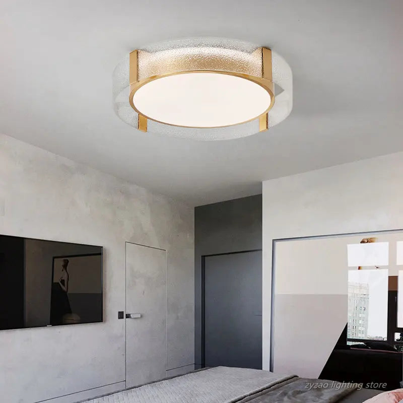Modern designer copper ceiling light for creative interior decor - vue 5 sur 9