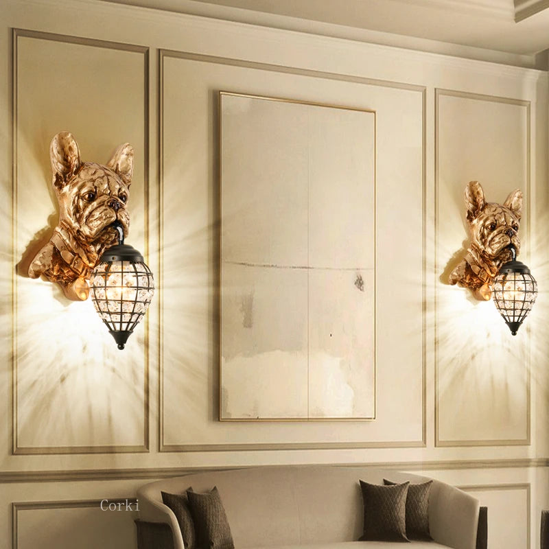 retro elephant wall light vintage decor for interior - vue 4 sur 8
