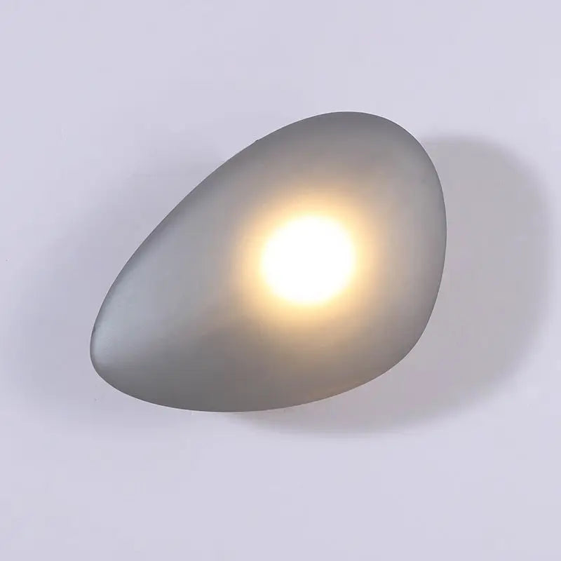 Modern glass pebble LED wall light for interior decor, hotel corridor, ceiling lighting - vue 3 sur 22