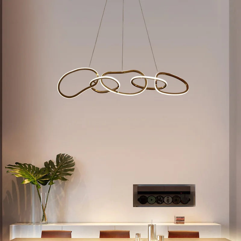 Modern LED ceiling pendant light for decorative interiors