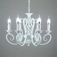 Retro industrial wrought iron chandelier vintage suspended