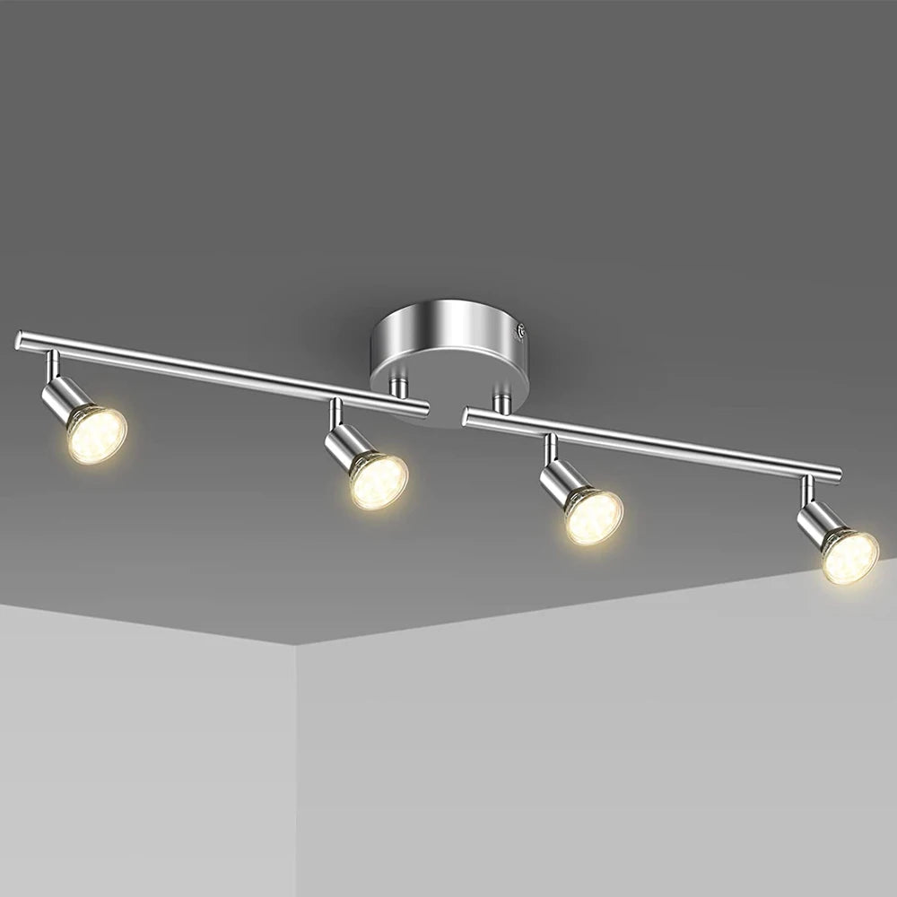 Adjustable angle rotatable LED spotlight lamp holder