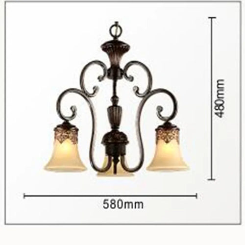 Luxurious 6-arm european style chandelier for elegant decor
