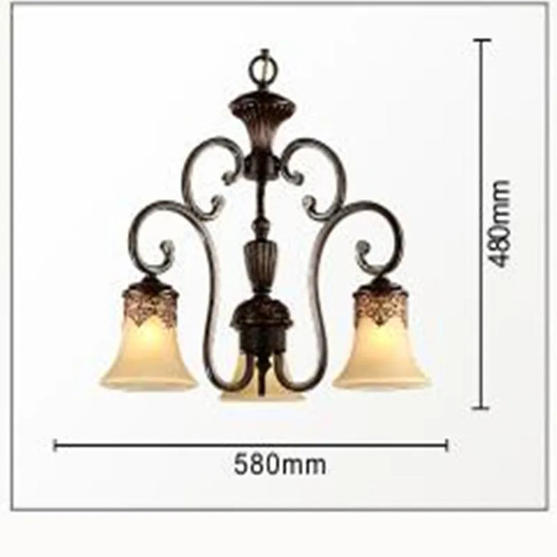 Luxurious 6-arm european style chandelier for elegant decor
