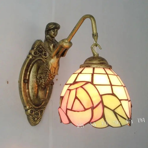 Tiffany style mermaid wall light with elegant design - vue 11 sur 13