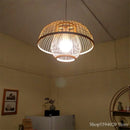 Chinese wooden pendant light with LED design for Japanese restaurant