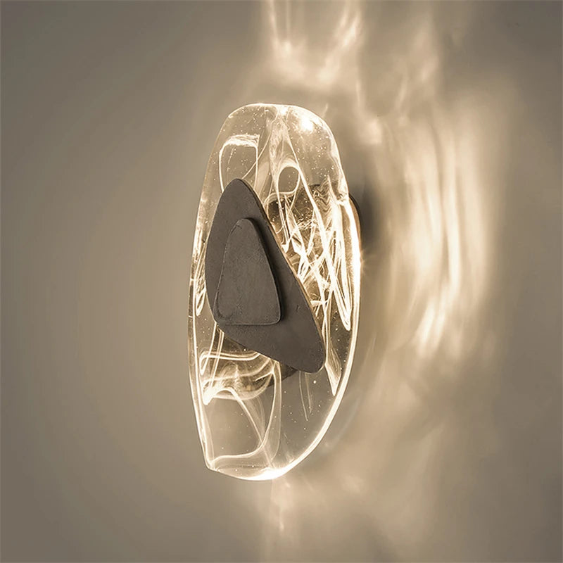 Nordic crystal LED wall light for various spaces