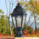 Italian design hexagonal column outdoor lamp for villas, courtyards and walkways