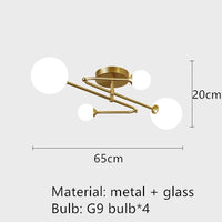 Modern glass chandelier for elegant and stylish lighting