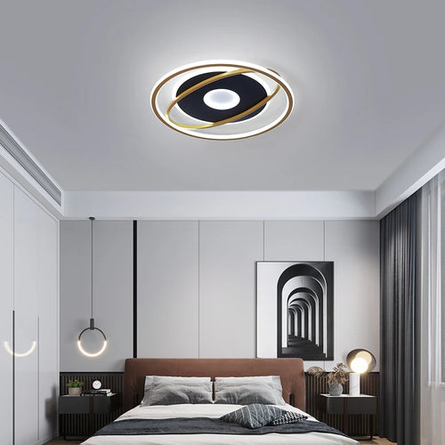 Ultra slim modern LED ceiling light for decorative interiors - vue 5 sur 11