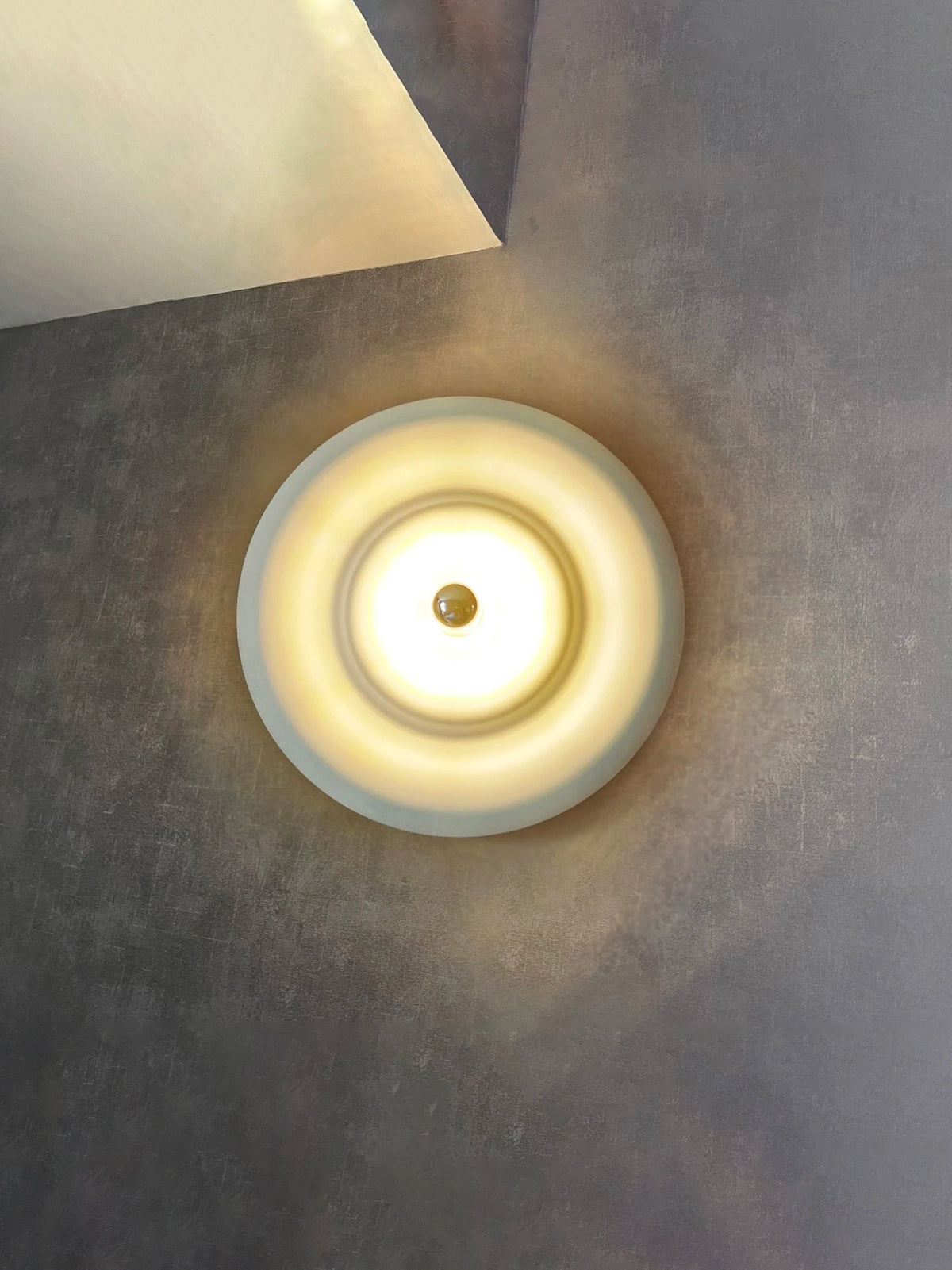 Simple modern LED wall light round wave for indoor decor