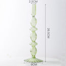 Crystal and glass wedding candle holders and centrepieces