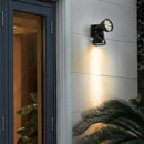 Double head outdoor wall light waterproof aluminium