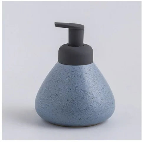 ceramic soap dispenser pressing foam for bathroom - vue 11 sur 18