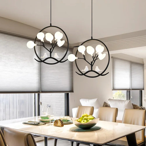 Handcrafted wooden pendant light for modern interior decoration