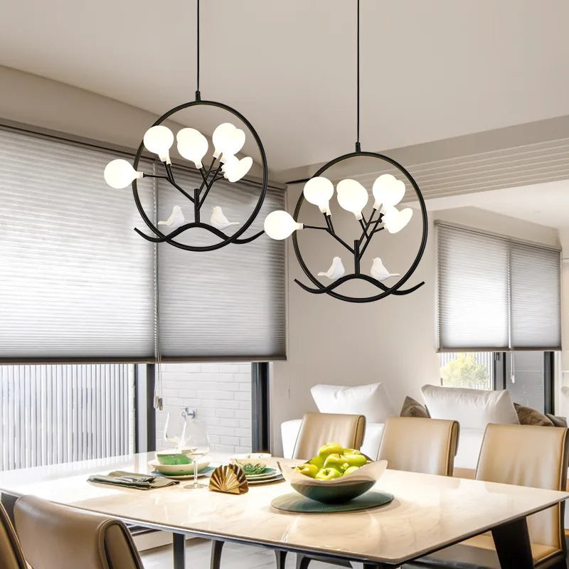 Handcrafted wooden pendant light for modern interior decoration
