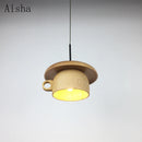 Creative wooden pendant light for café and restaurant nordic decor