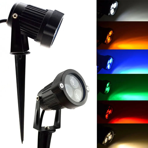 Waterproof outdoor LED spotlight for garden and landscape lighting - vue 6 sur 6