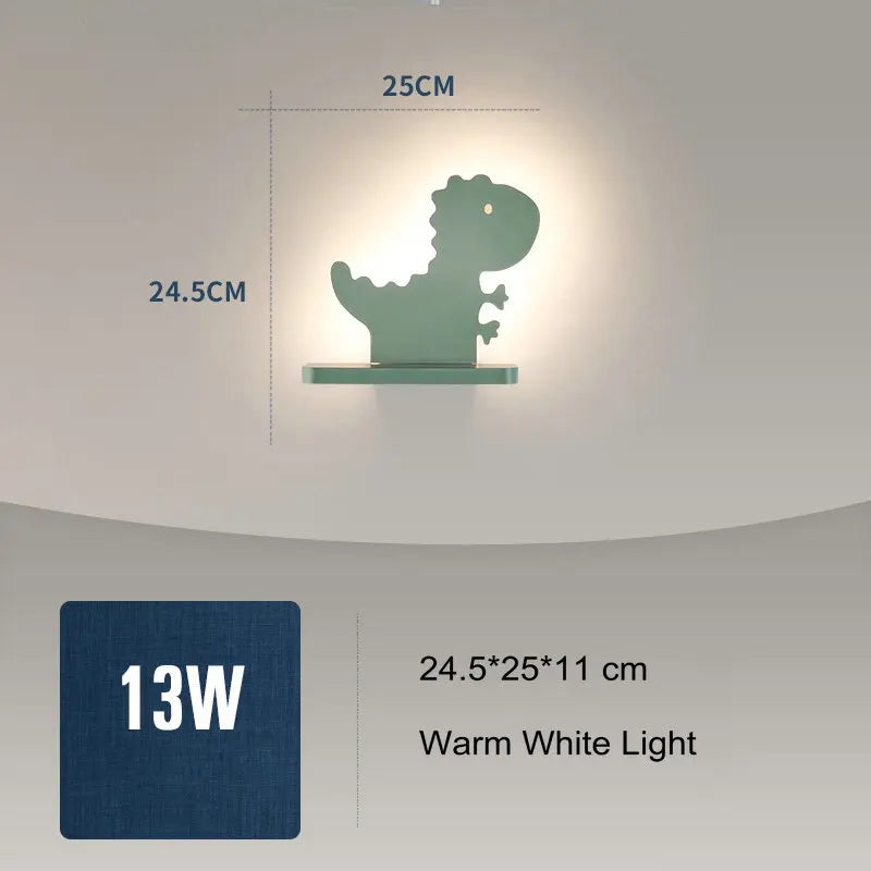 Creative cartoon children's wall lamp for nursery decor - vue 8 sur 8