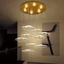 Nordic acrylic chandelier with creative design for elegant spaces
