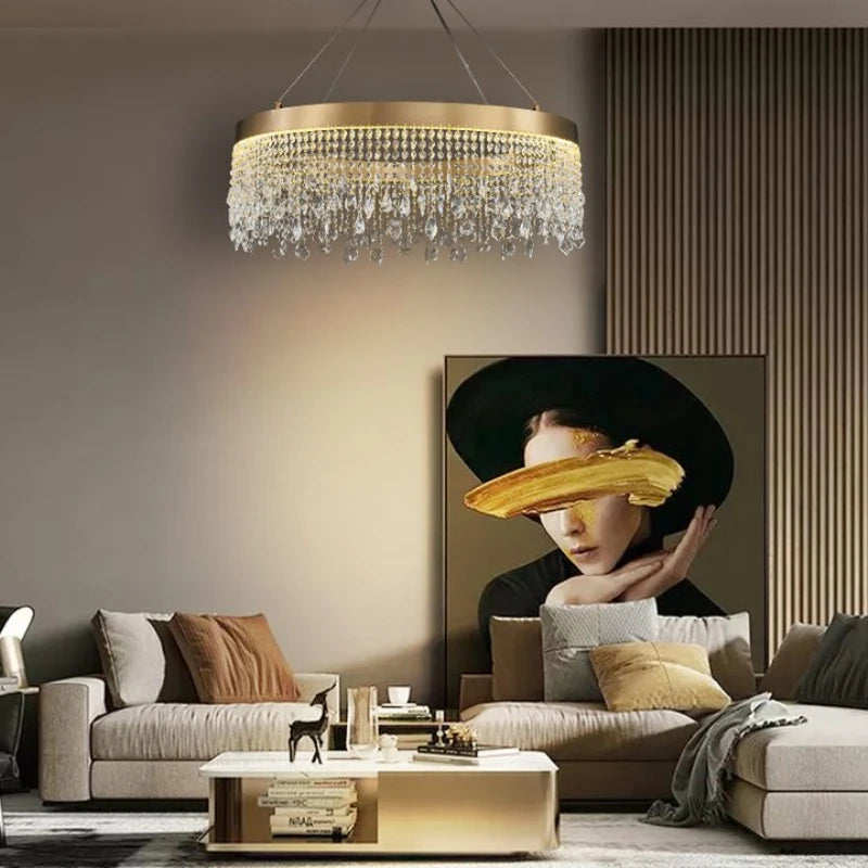 Modern crystal chandelier for elegant interior decor