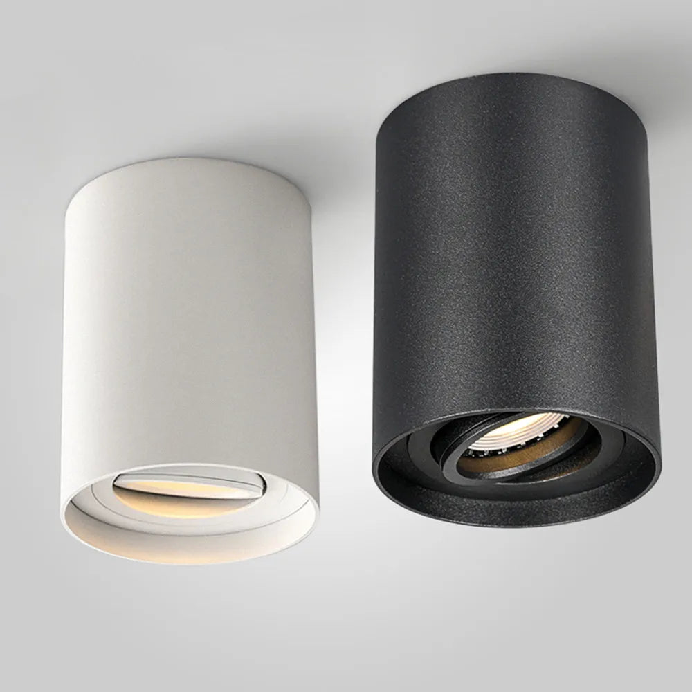Adjustable surface mounted gu10 led ceiling spotlight