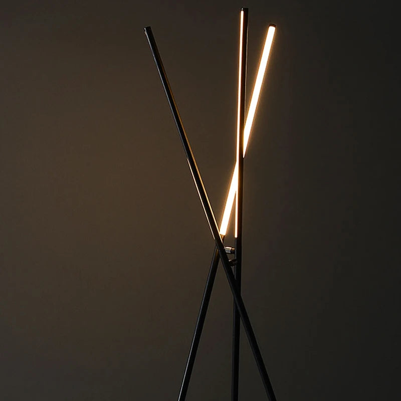 Modern nordic designer LED floor lamp for interior decoration - vue 6 sur 7