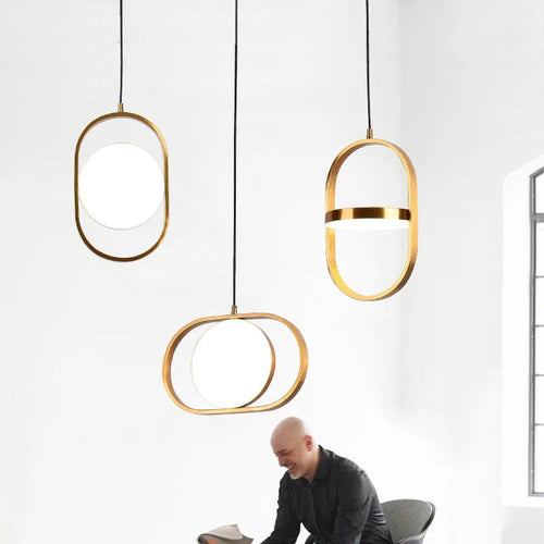Rotating LED pendant light for café, bar, restaurant and hall - vue 3 sur 14