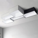 Dimmable square LED ceiling light DIY installation