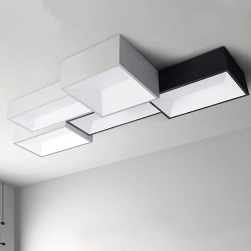 Dimmable square LED ceiling light DIY installation - vue 4 sur 12