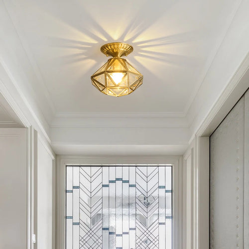 Creative copper ceiling light for a modern and elegant interior - vue 4 sur 6