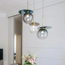 Modern glass pendant light with nordic LED lighting