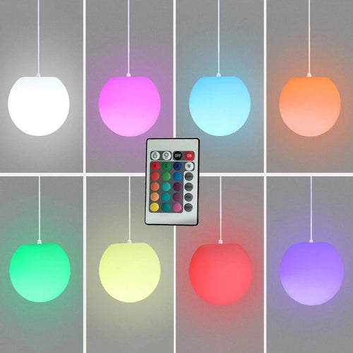 Nordic globe pendant light ball dia20cm 30cm - vue 7 sur 6