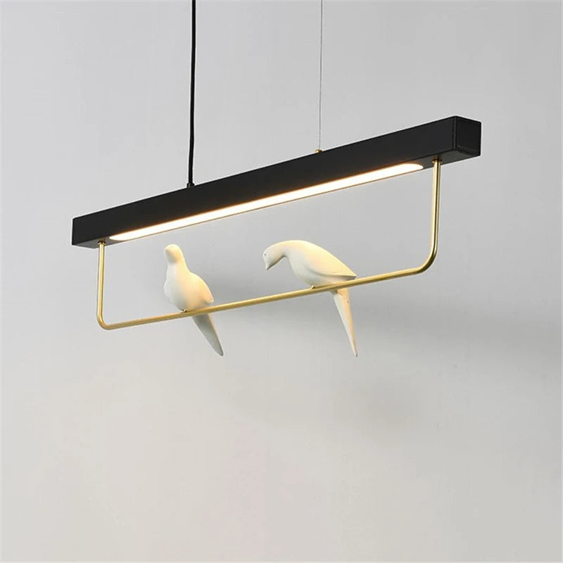 Minimalist nordic design luxury LED pendant lamp - vue 6 sur 10