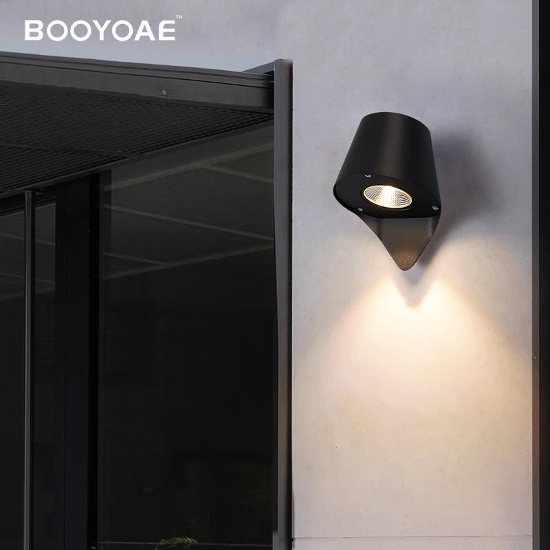 Modern outdoor wall light IP54 with induction for porch, garden, terrace and front entrance