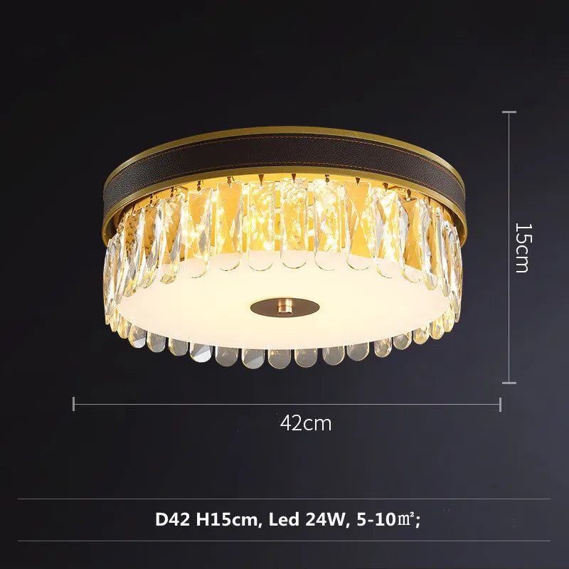 Modern luxury K9 crystal dimmable LED lamp
