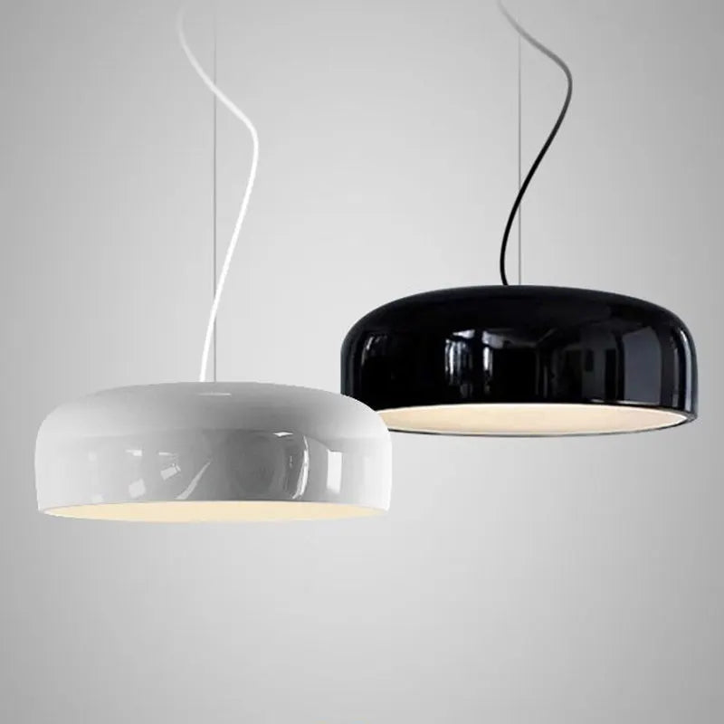 Modern aluminium pendant light round for indoor use - vue 4 sur 8