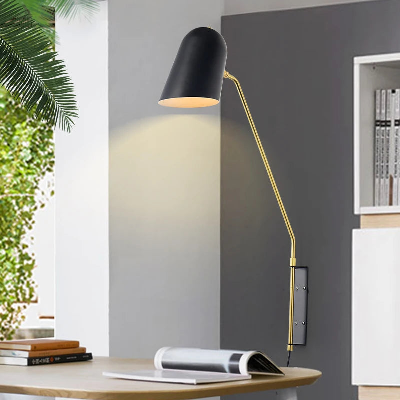 Creative industrial style wall light with simple Nordic design