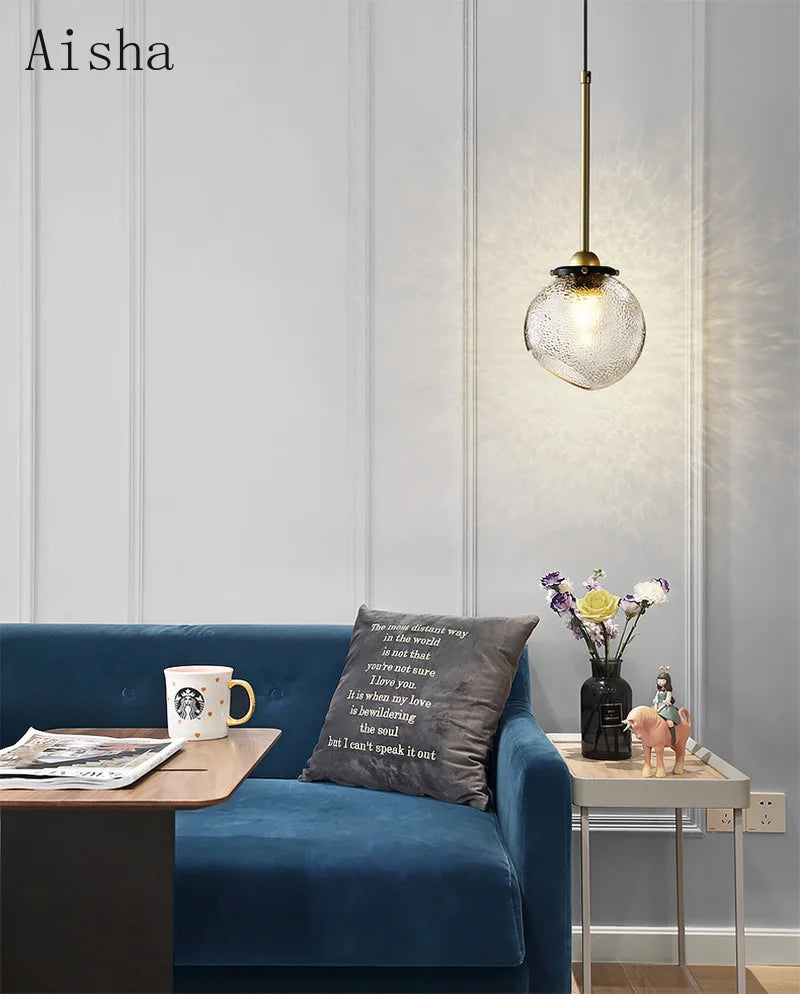 Creative Nordic glass pendant light for restaurants and shops - vue 4 sur 10
