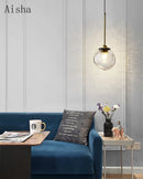 Creative nordic glass pendant light for café and restaurant