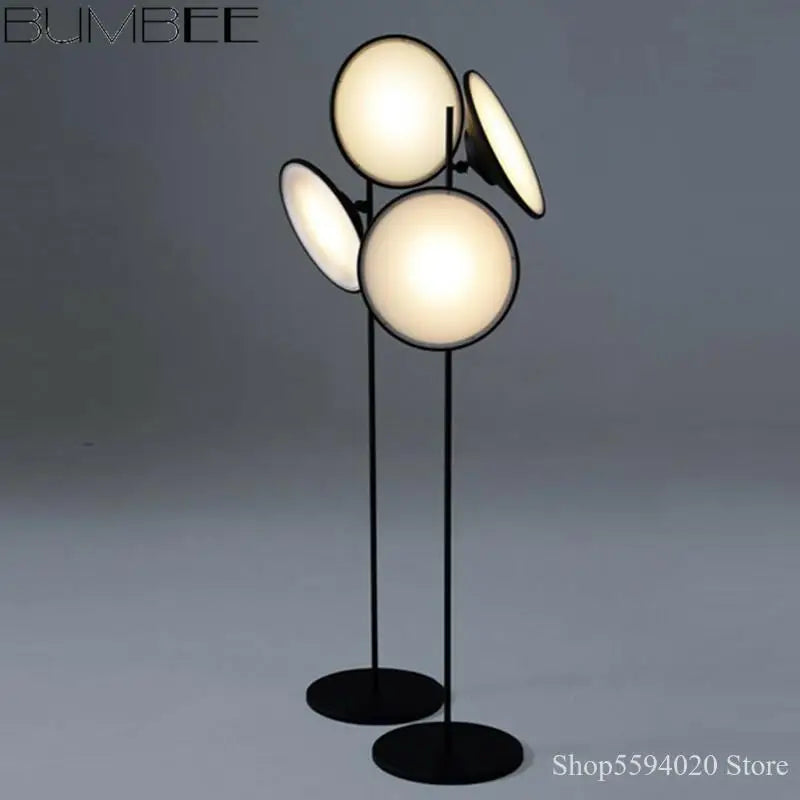 Nordic double horn LED floor lamp modern lighting
