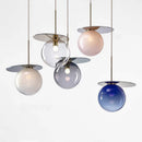 Modern glass pendant light with nordic LED lighting