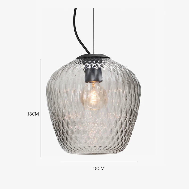 Nordic retro glass pendant light for interior decoration