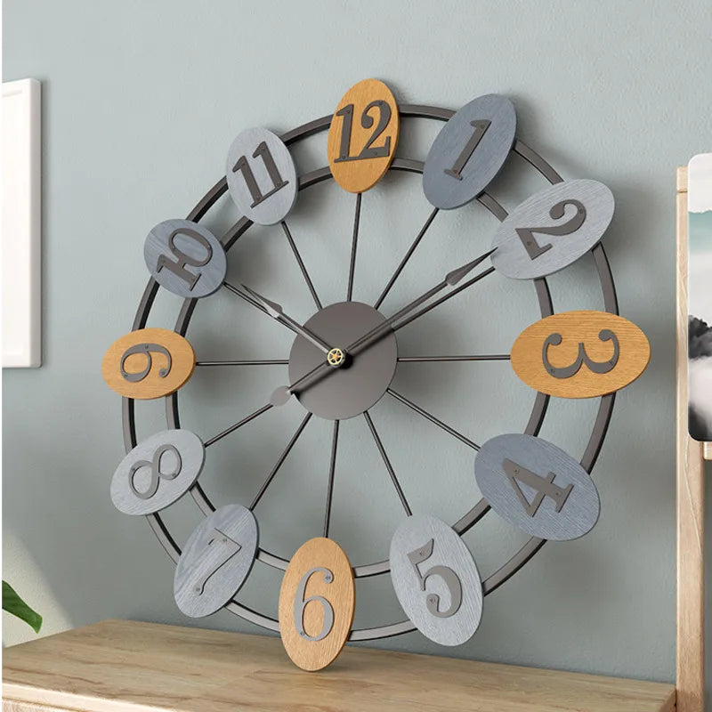 modern silent wall clock for stylish home decor