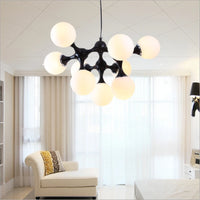 Modern designer glass DNA chandelier for interiors