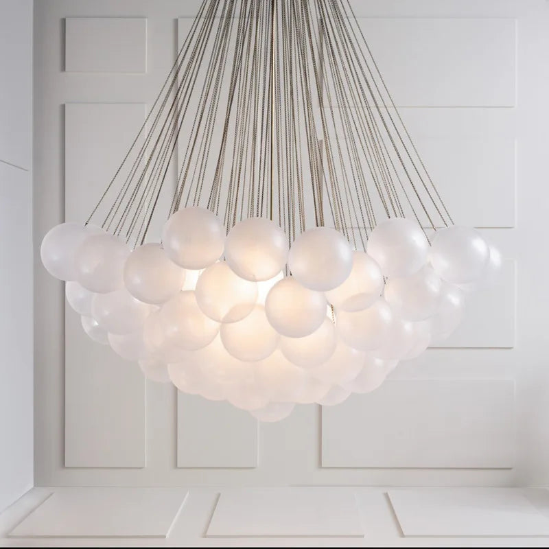 Nordic design glass pendant light for elegant interior decor
