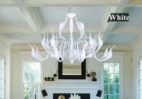 Nordic Swan modern art deco iron pendant light