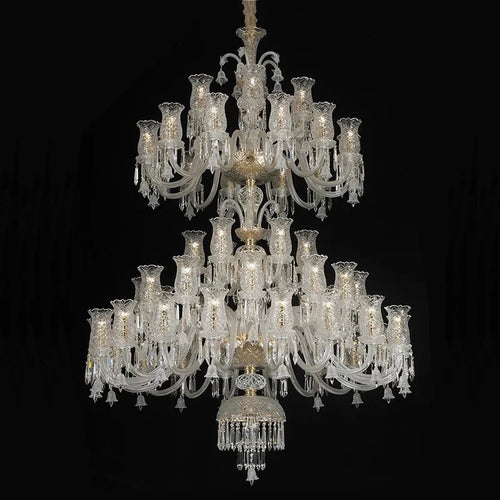 European crystal chandelier for modern and elegant decor - vue 4 sur 25