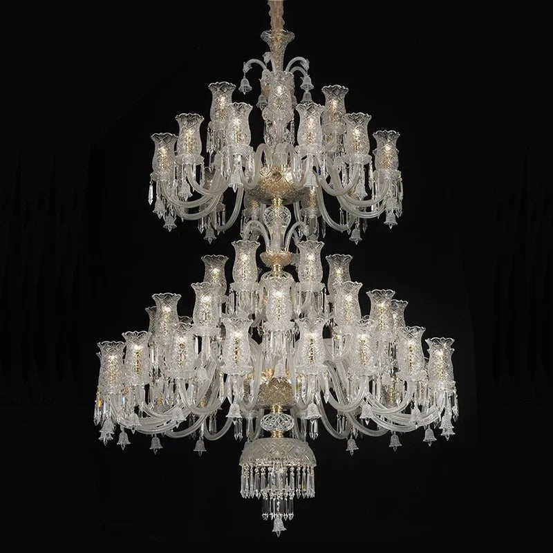 European crystal chandelier for modern and elegant decor - vue 3 sur 25