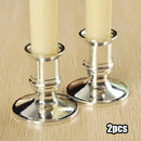 Set of 2 traditional candle holders for weddings and dinners